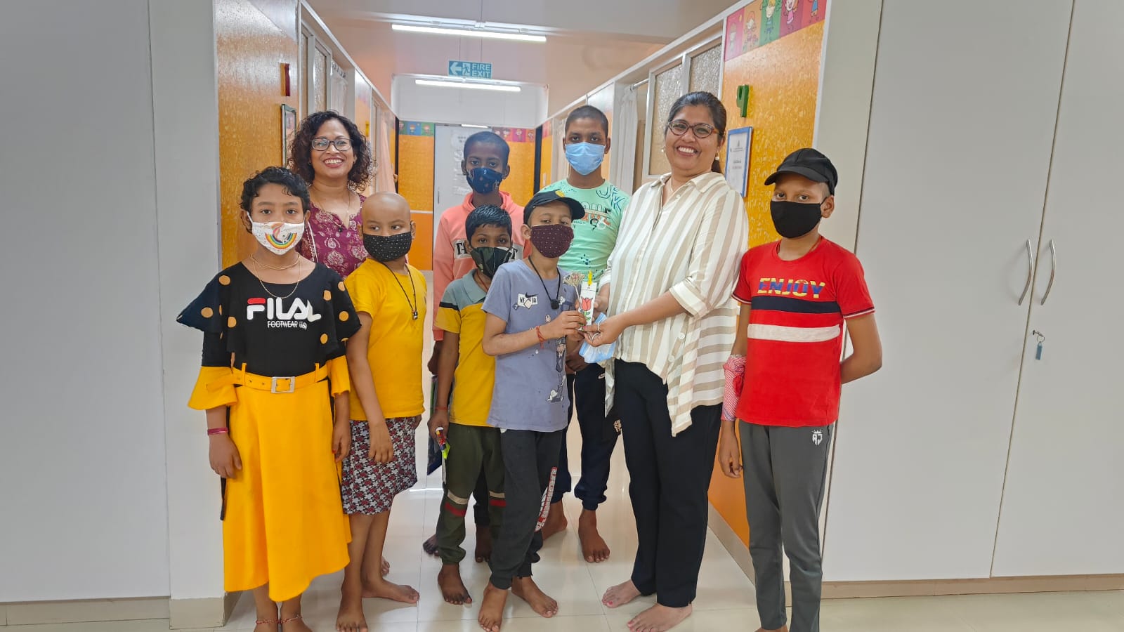 Along with battling cancer, children sharing their art with me, bringing hope and joy in their own unique way!