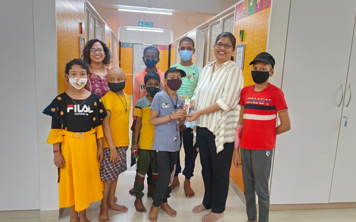 Along with battling cancer, children sharing their art with me, bringing hope and joy in their own unique way!